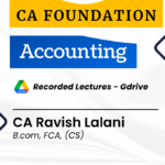 CA Foundation Accounting